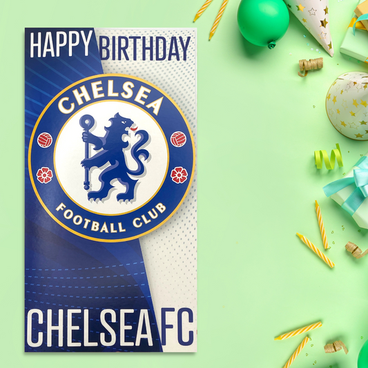 Chelsea Football Club Greeting Card Displayed In Full