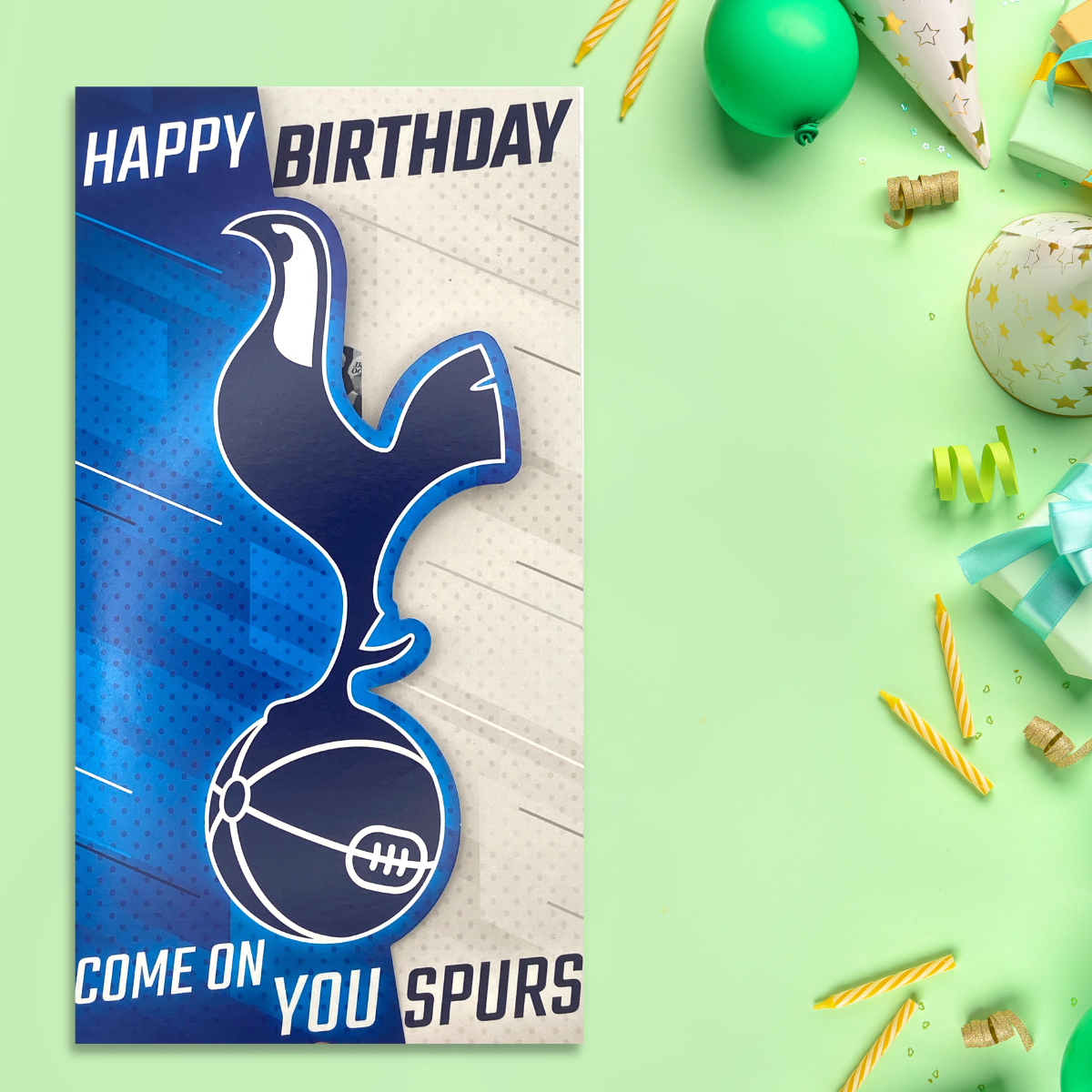Tottenham Hotspur Football Club Greeting Card Displayed In Full