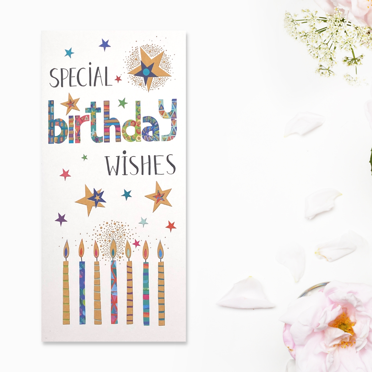 Money Wallet - Birthday Wishes Stars & Candles – The Celebration Store