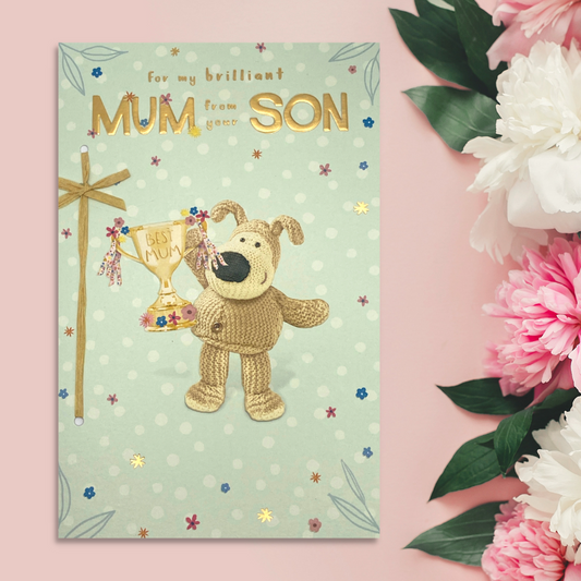 Mum From Your Son Mothers Day Card Displayed In Full