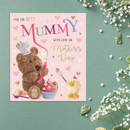 Mummy Barley Bear Mother's Day Design Shown In Full