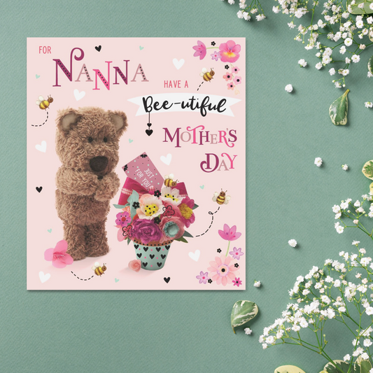 Nanna Barley Bear Mother's Day Design Displayed In Full