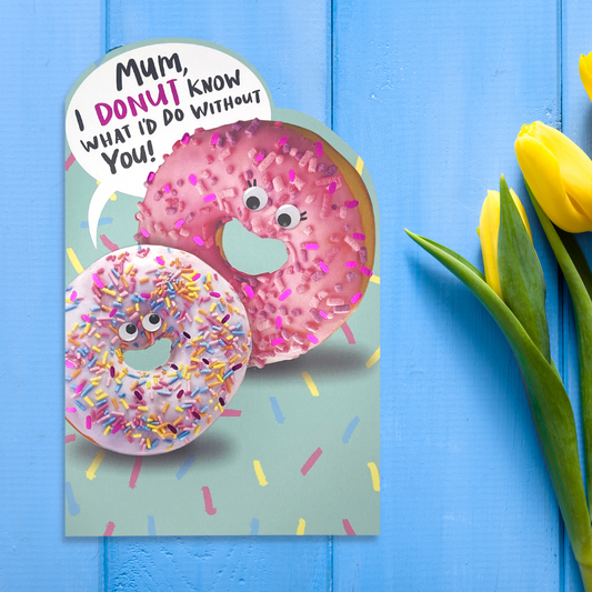 Mothers Day Donuts Inspired Greeting Card