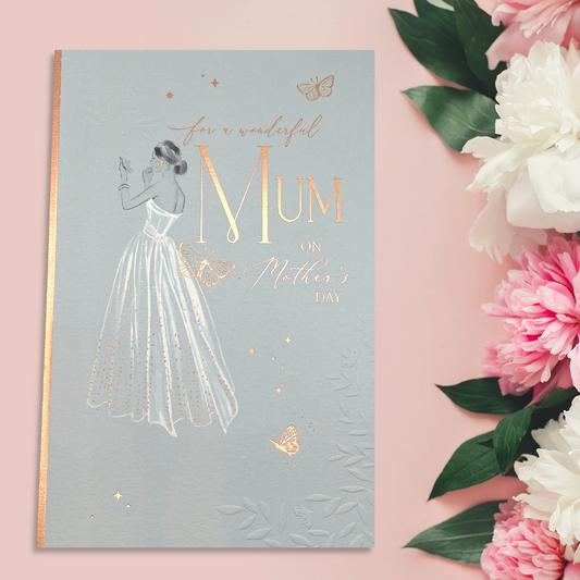 Beautiful Lady Mother's Day Card Displayed In Full