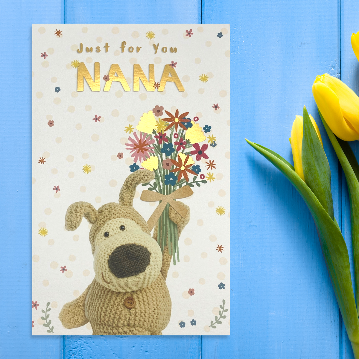Nana Boofle Bear Mother's Day Design Displayed In Full