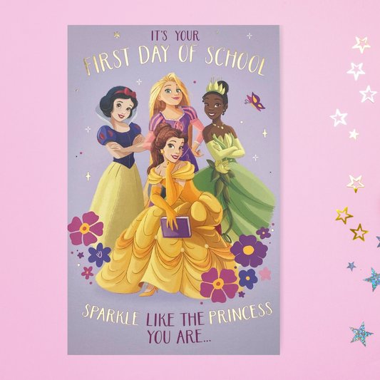 Good Luck In New School Card - Disney Princess