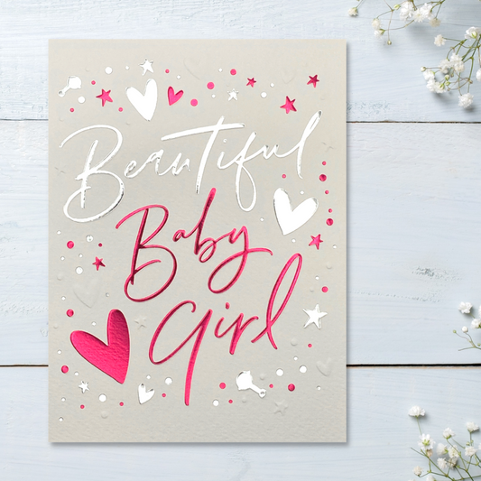 Front image with pink and silver script text and hearts