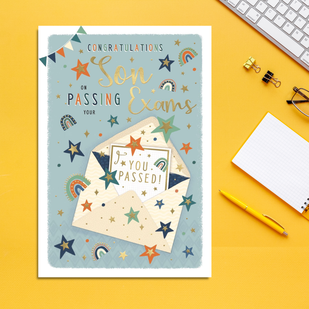 Passed Exams Card - Son You Passed Stars – The Celebration Store