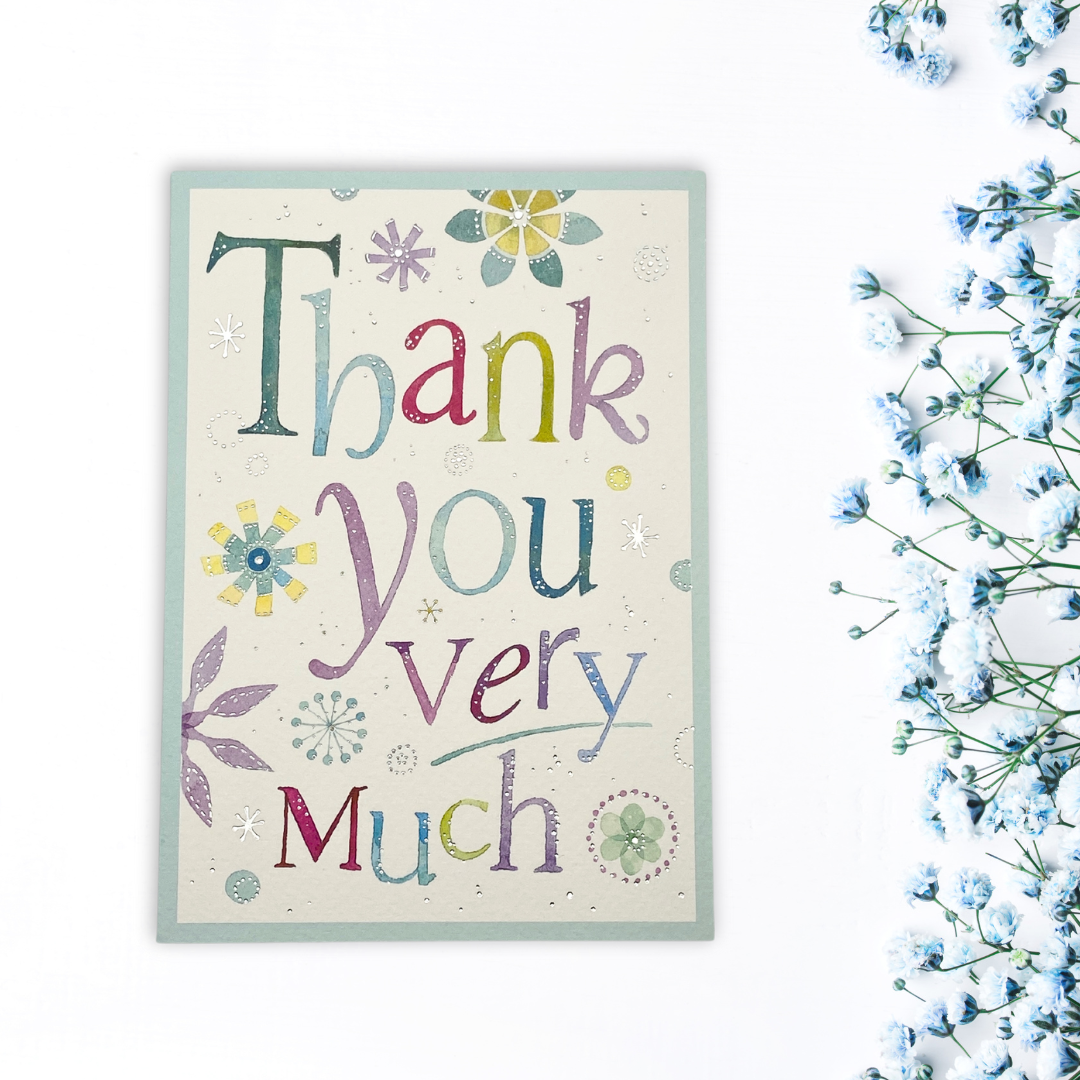 Thank You Card - Watercolour Text