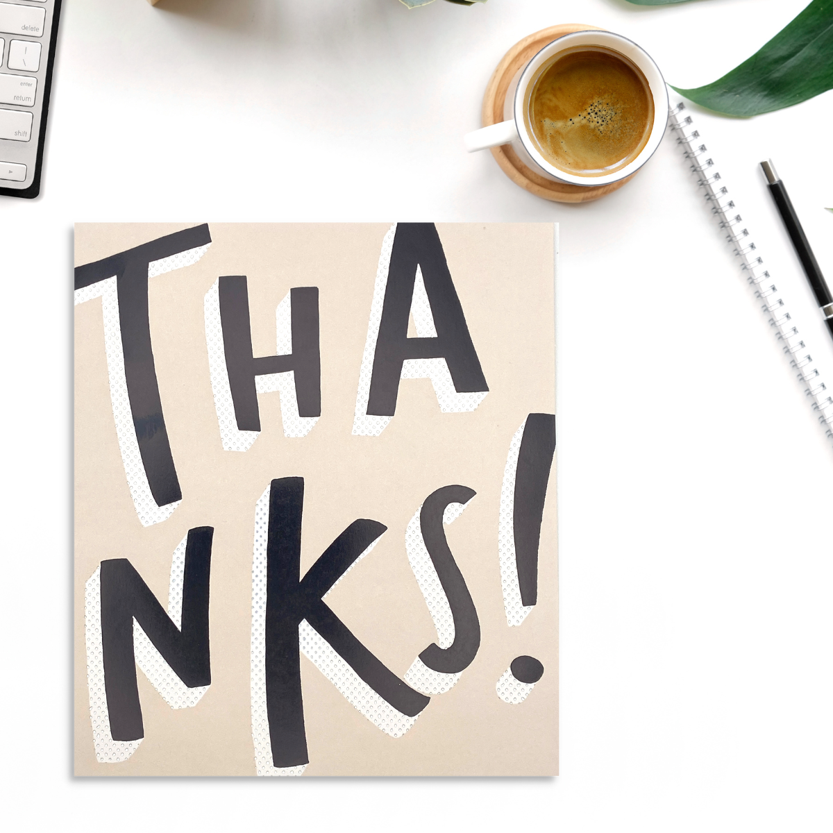 Thank You Card - Bold Text