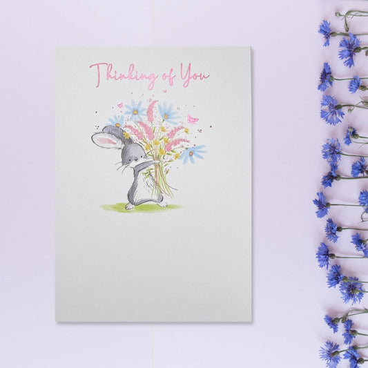 Thinking Of You Greeting Card Displayed In Full