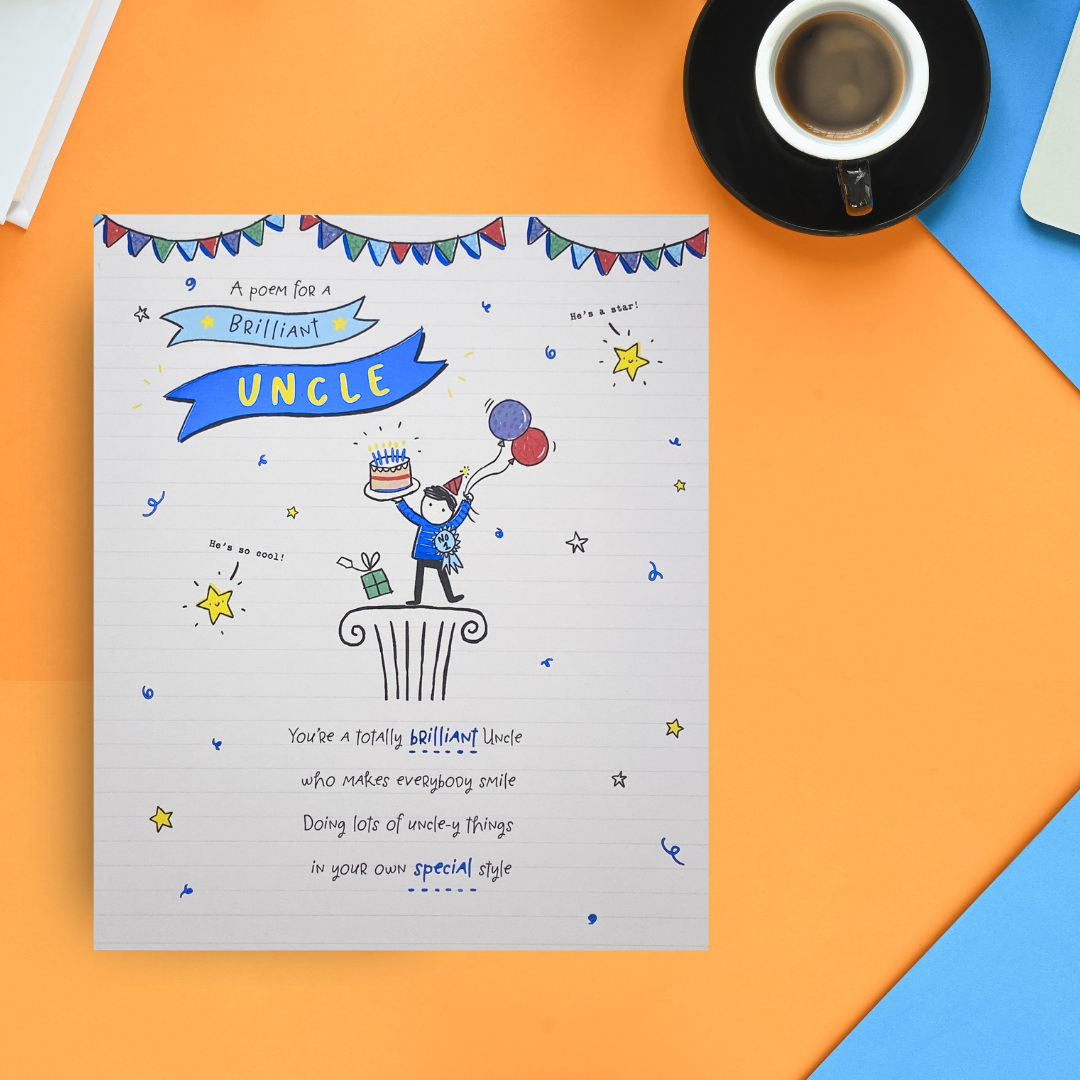 Uncle Birthday Card - Oodles Of Doodles