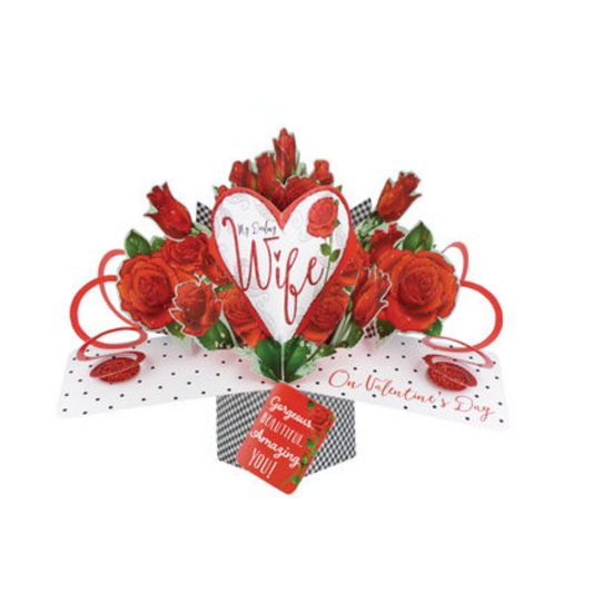 Valentine Day Wife - 3D Pop Up Gorgeous Amazing Beautiful You