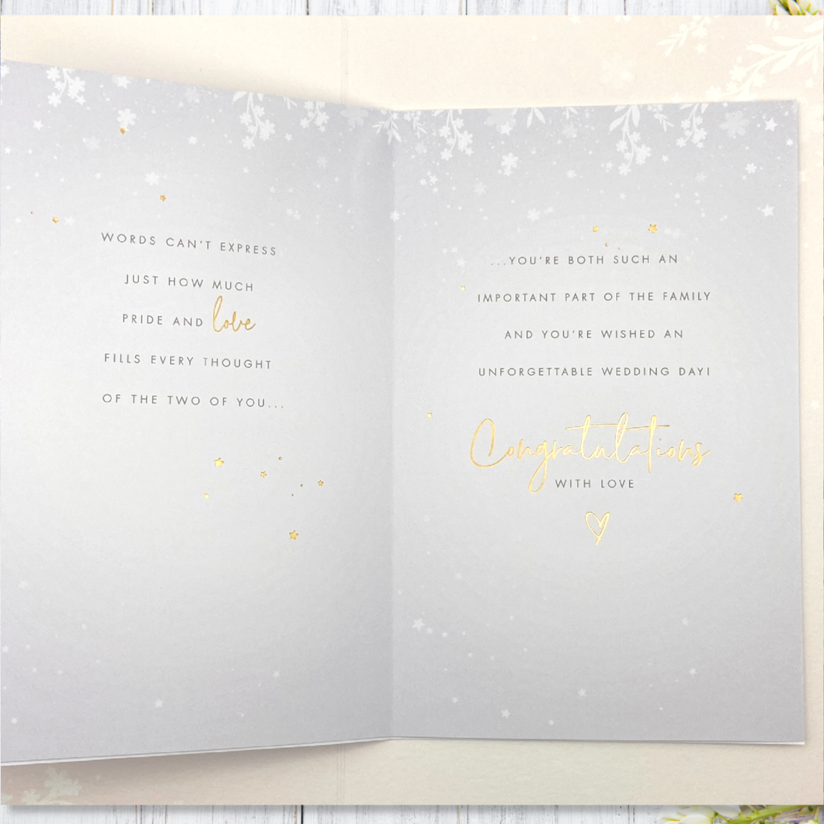 Inside image with full colour print and verse with gold foil detail