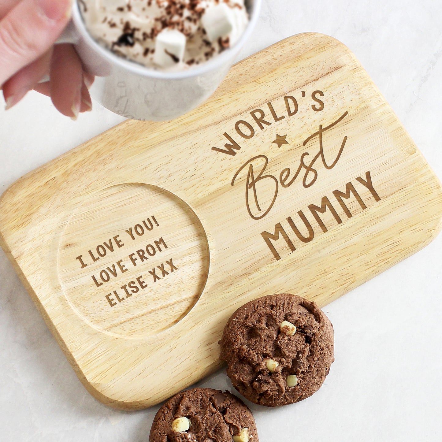 Personalised World's Best Teacher Coaster Tray