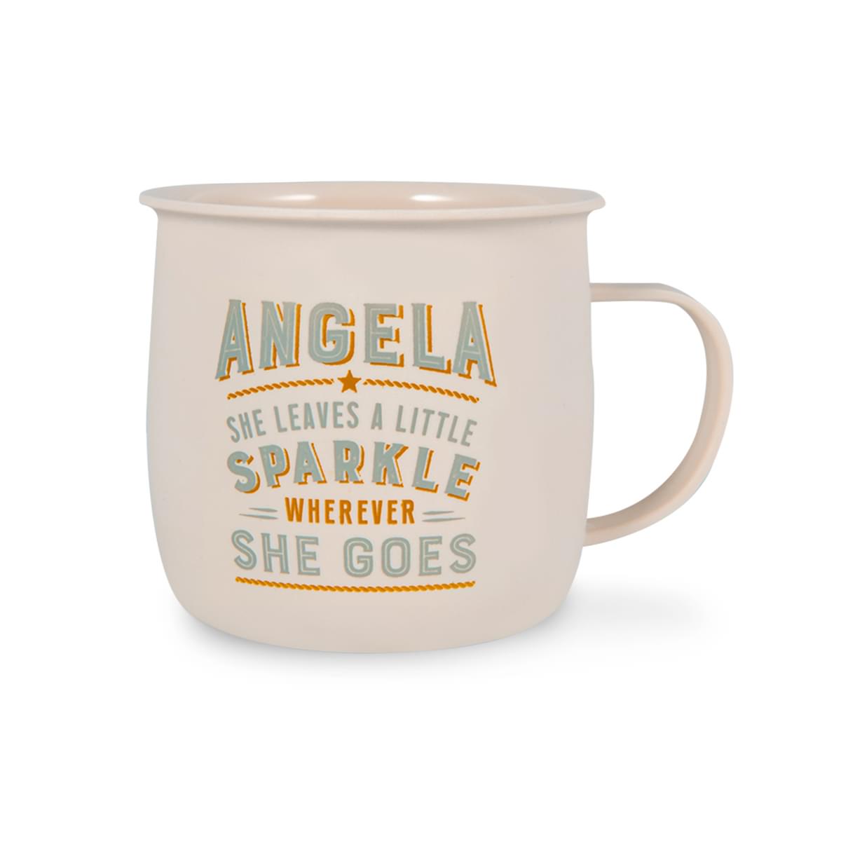 Outdoor Angela Mug shown without packaging.