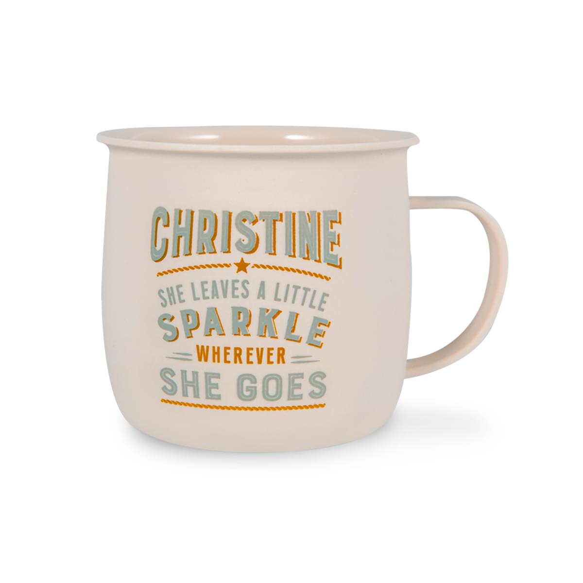 Outdoor Christine Mug shown without packaging.