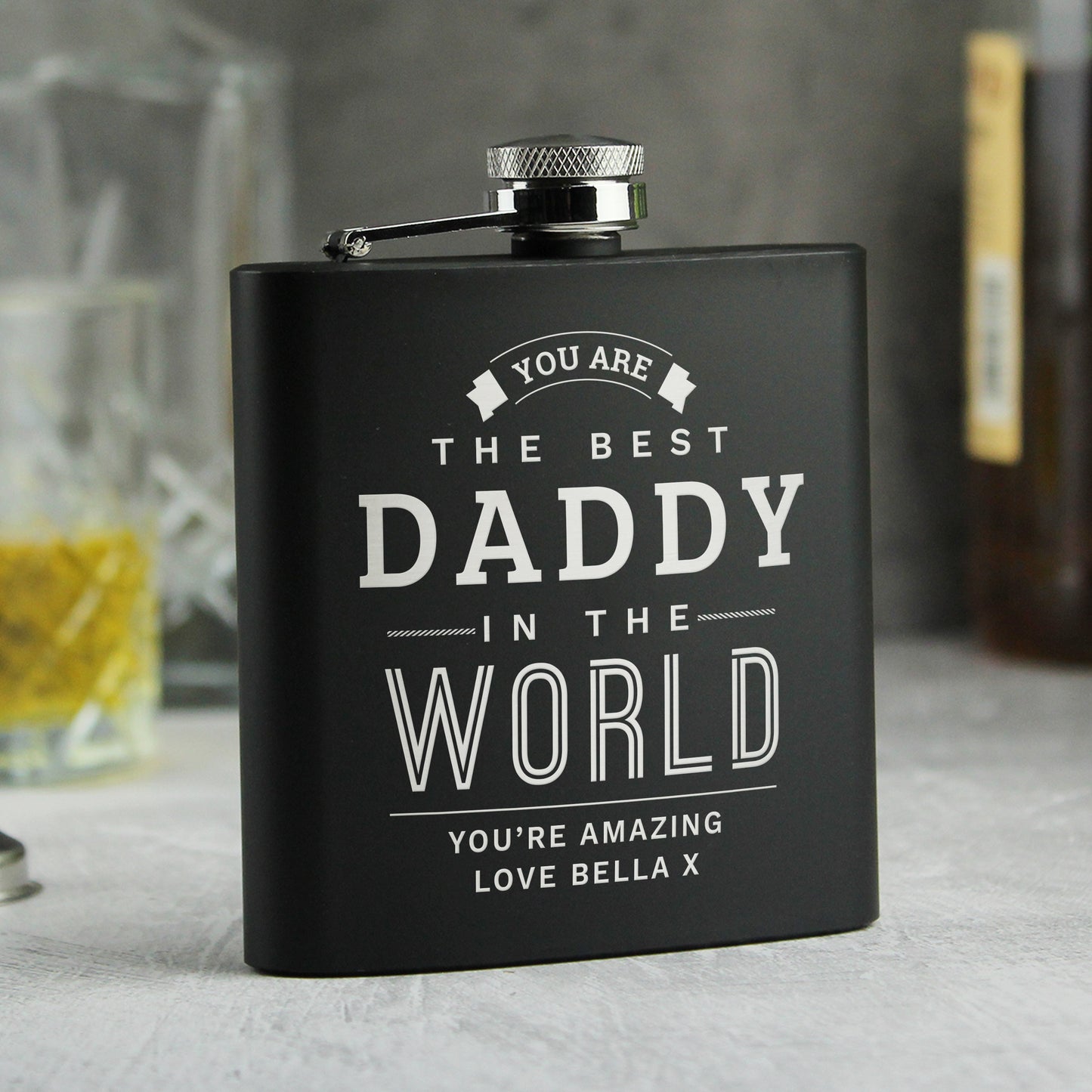 One Option Of Hip Flask Personalisation