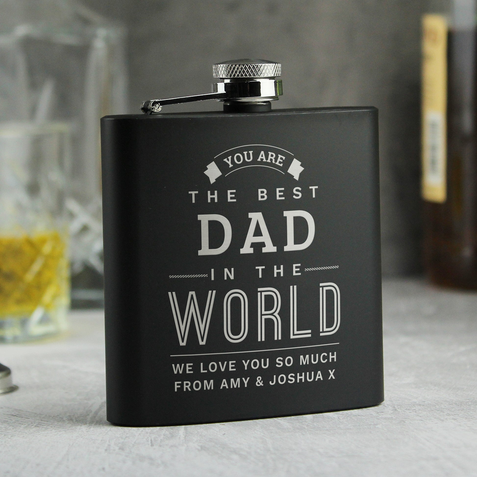 One Option Of Hip Flask Personalisation