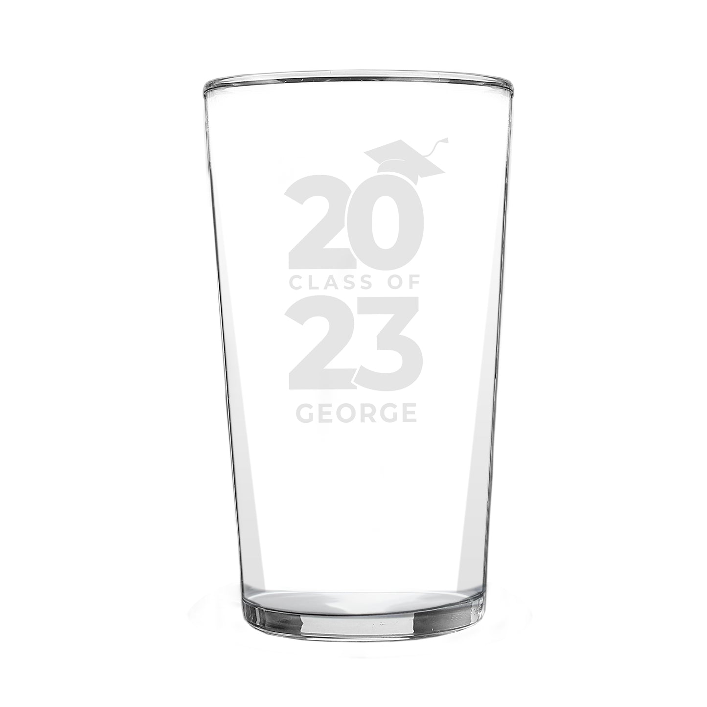 Personalised Class of Graduation Pint Glass