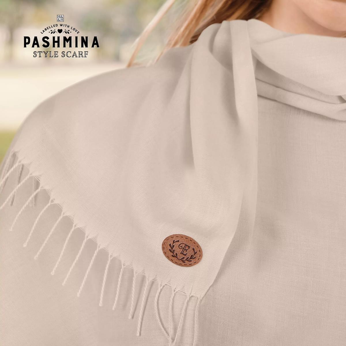 Labelled With Love Pashmina shown draped.