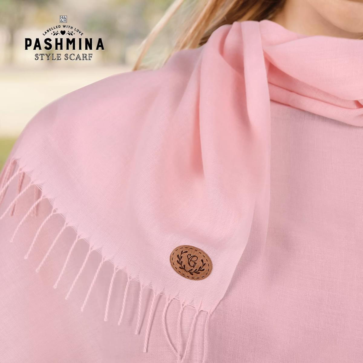 Labelled With love Pashmina shown draped.