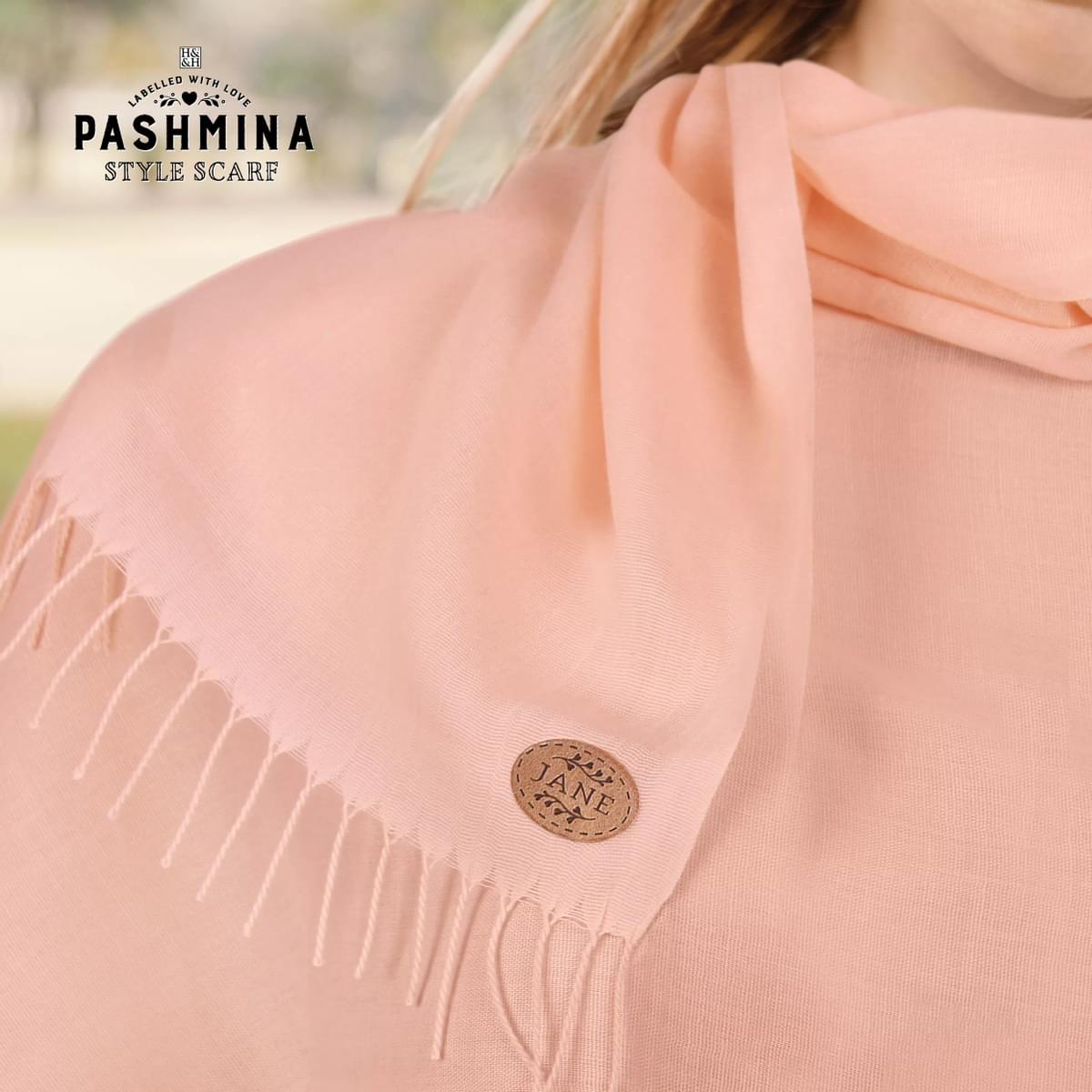 Labelled With Love Pashmina shown draped.