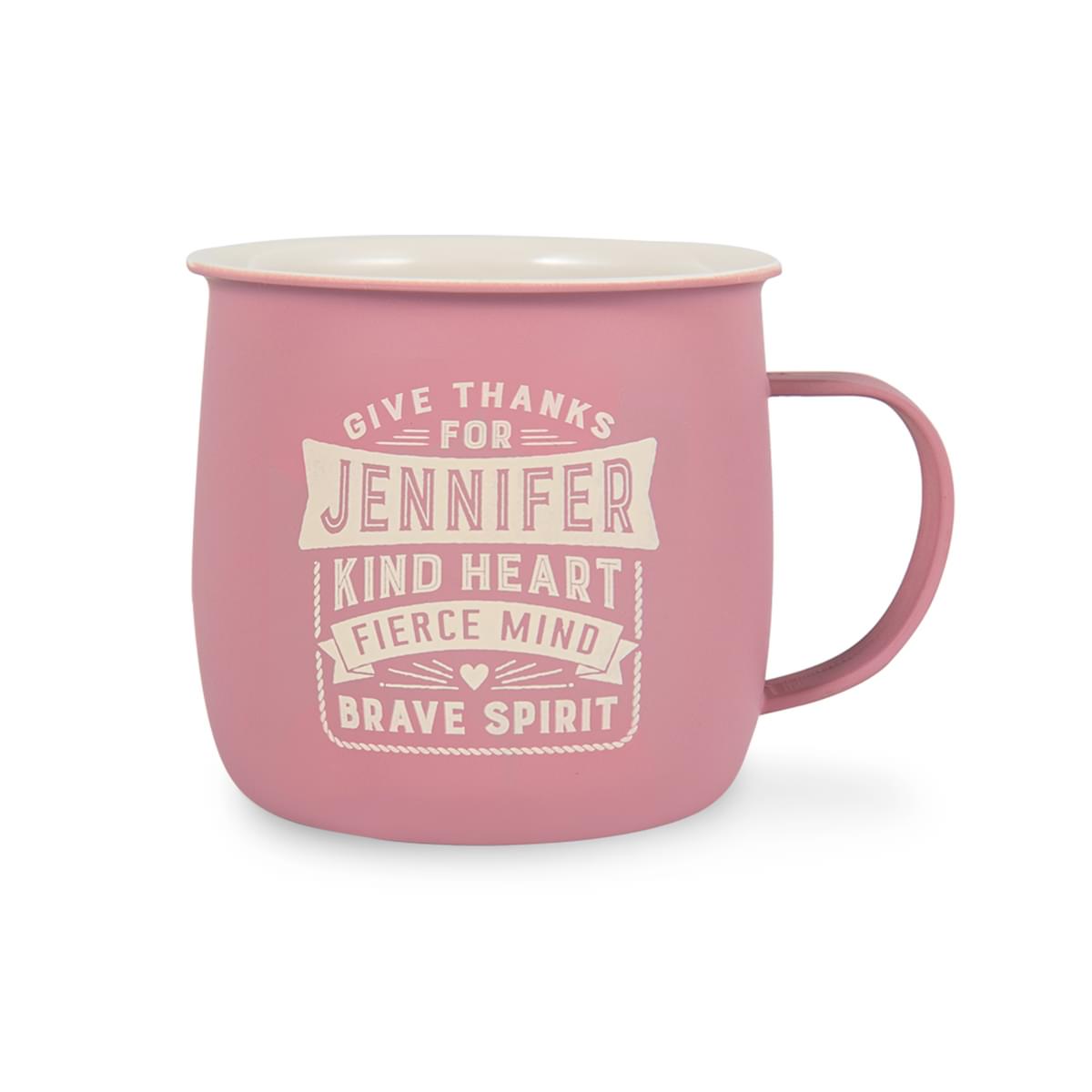 Outdoor Jennifer Mug shown without packaging.