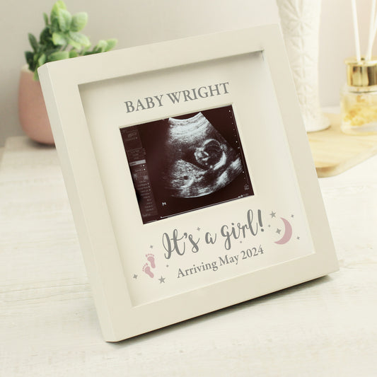 Personalised Baby Girl Scan photo Frame