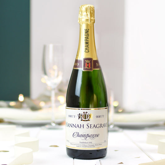 Personalised Name & Date Champagne