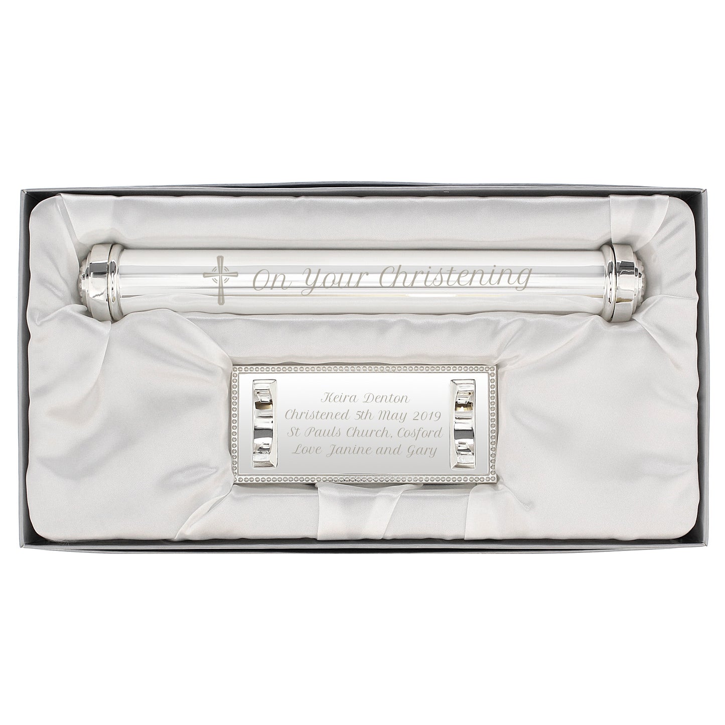 Christening Gift - Personalised Certificate Holder