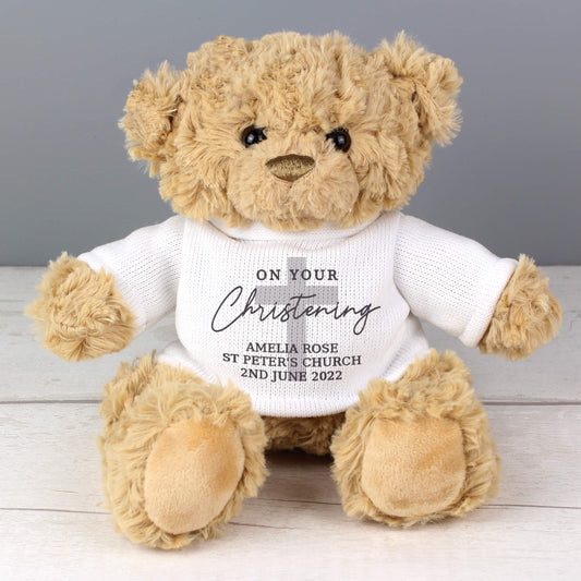 Teddy Bear - On Your Christening Personalised