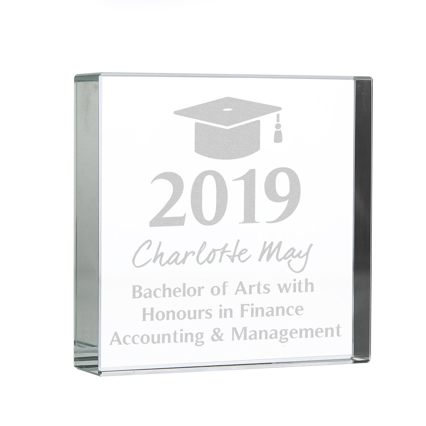 Personalised Graduation Crystal Token