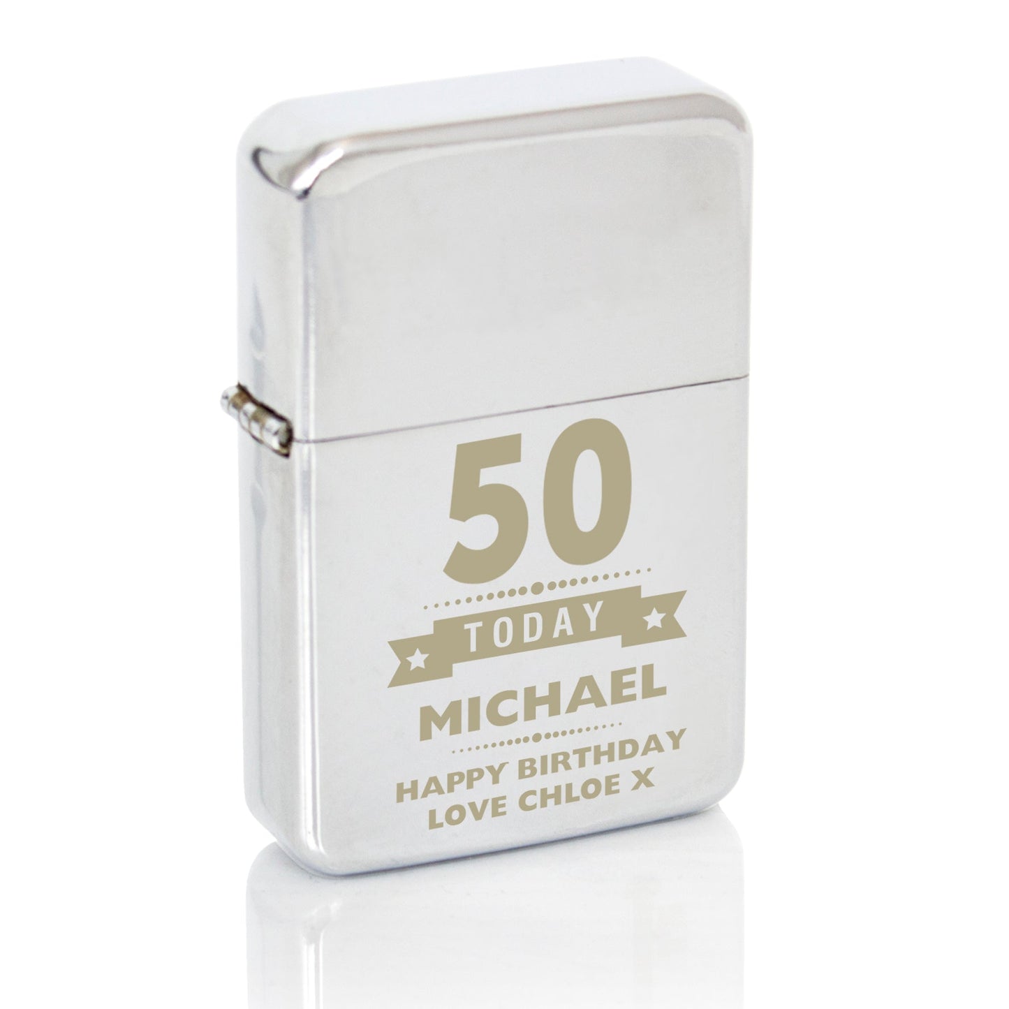 Personalised 50th Birthday Star Lighter