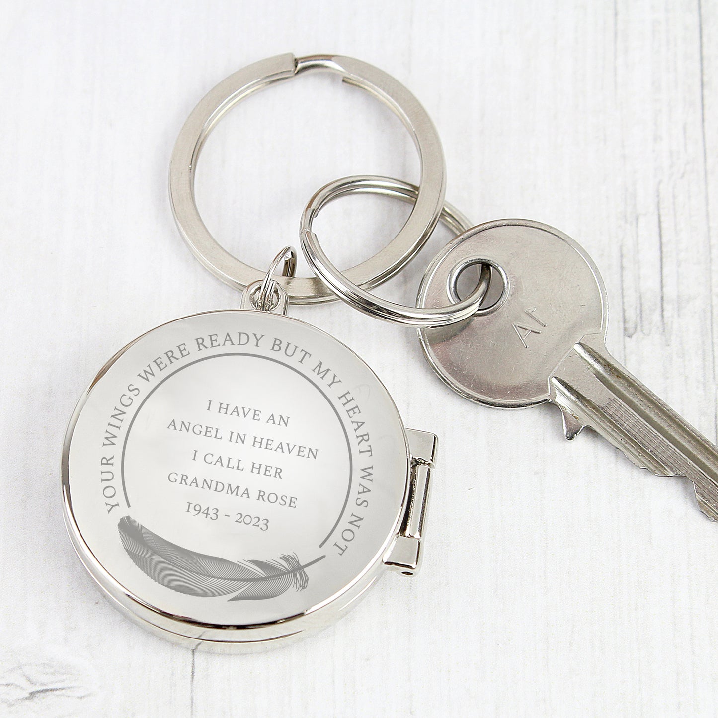 Personalised In Loving Memory Photo Keyring