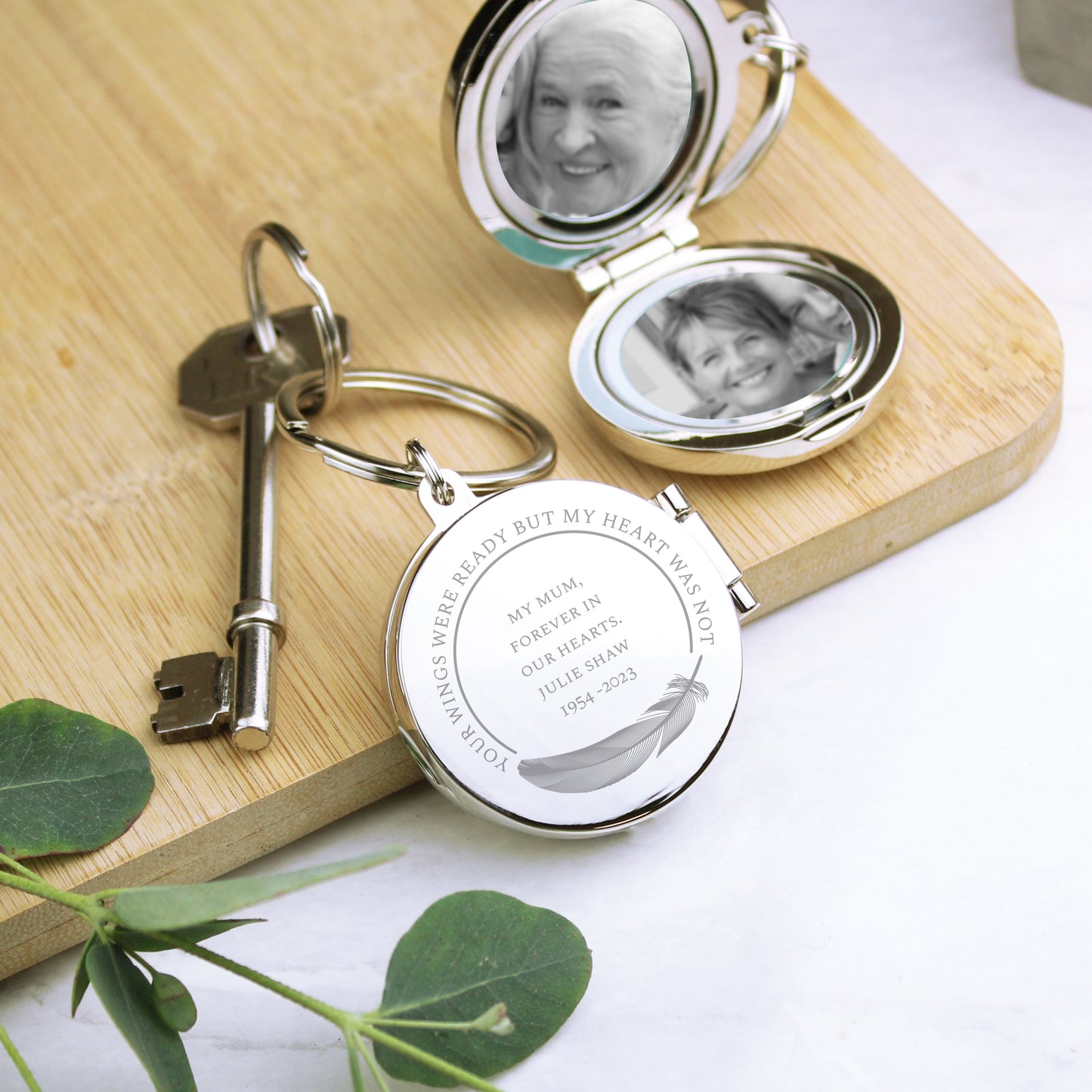 Personalised In Loving Memory Photo Keyring