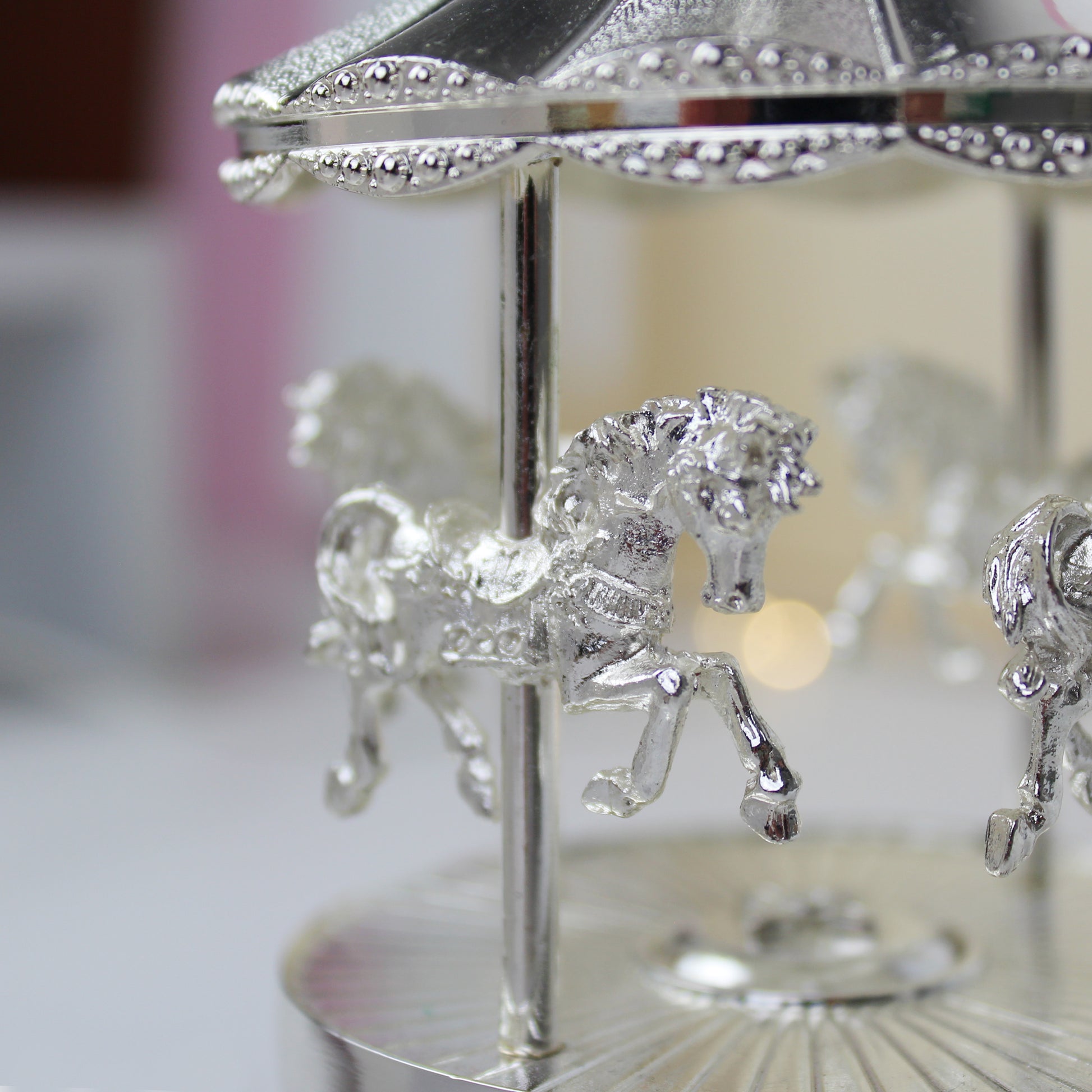 Personalised Musical Carousel Christening Gift