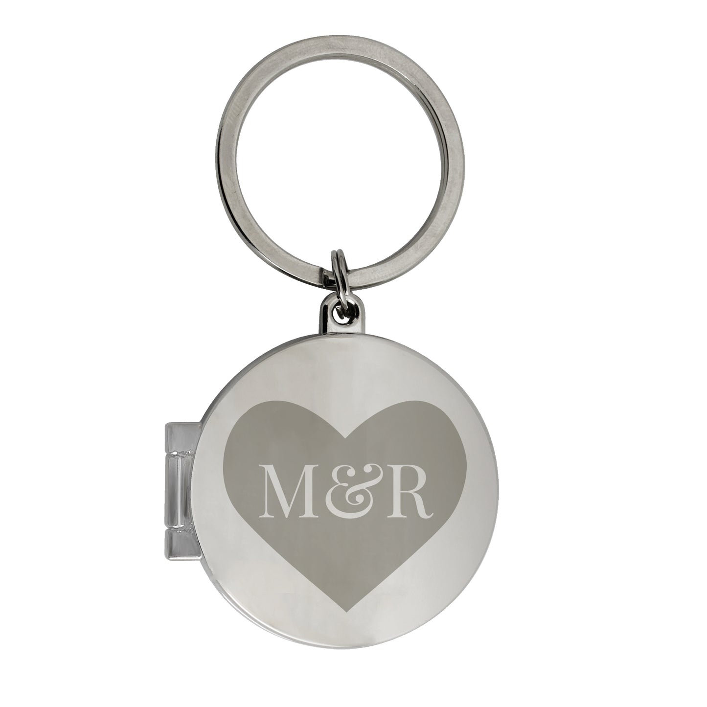 Personalised Couples Initials Photo Keyring