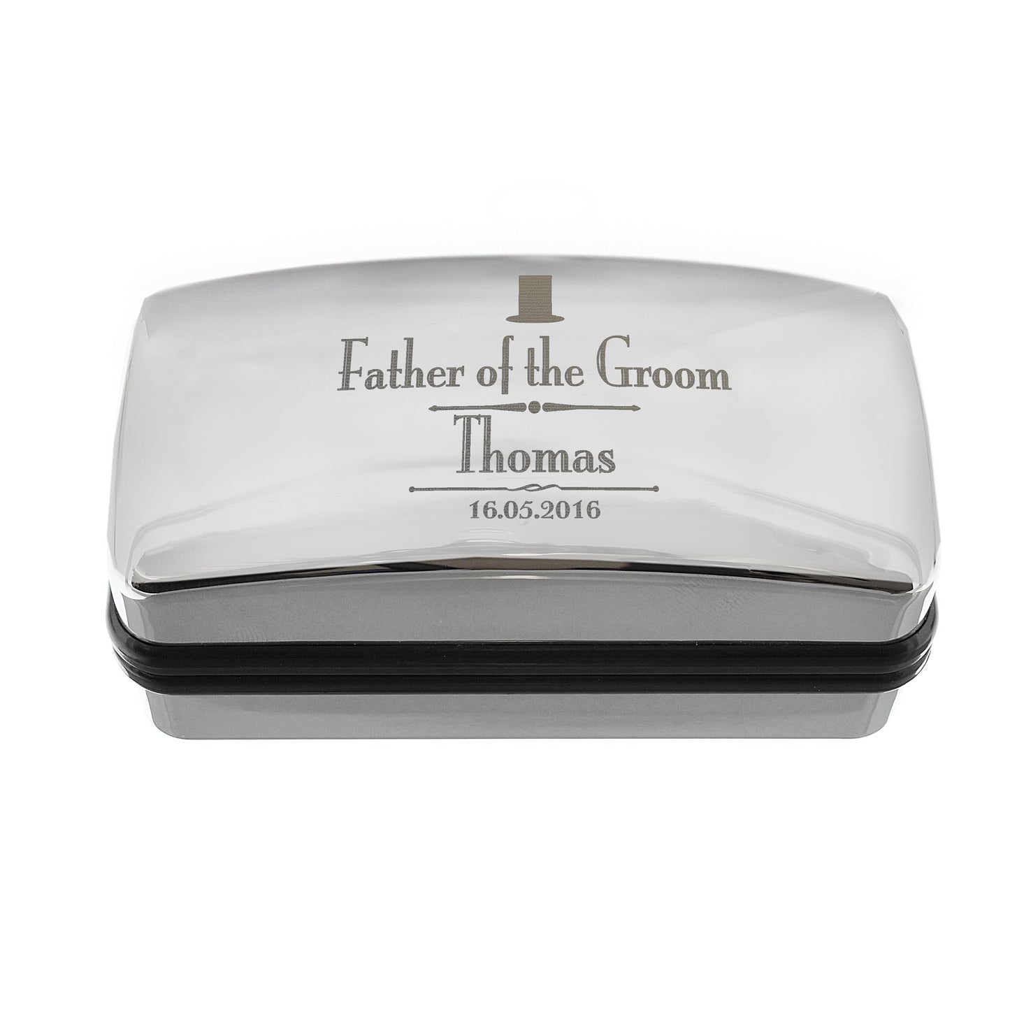 Personalised Decorative Wedding Father of the Groom Cufflink Box