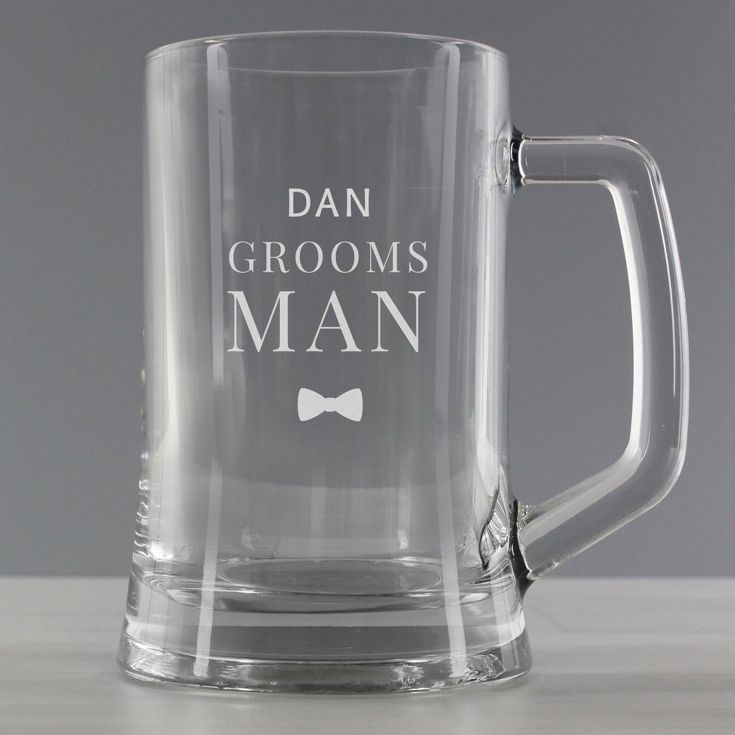 Personalised Groomsman Pint Stern Tankard