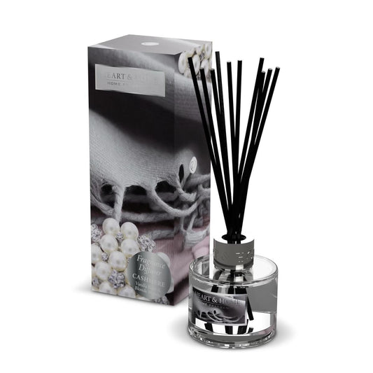 Image Showing Cashmere Reed Diffuser Alongside Presentation Box