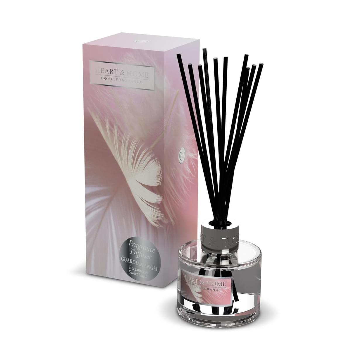 Image Showing Guardian Angel Reed Diffuser Alongside Matching Box