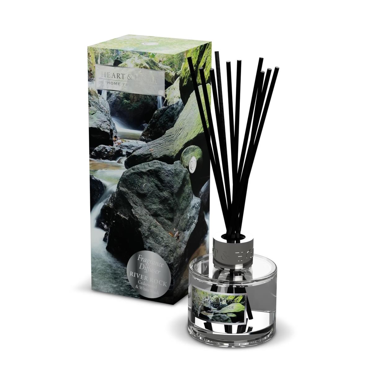 Image Showing River Rock Reed Diffuser Alongside It Presentation Box