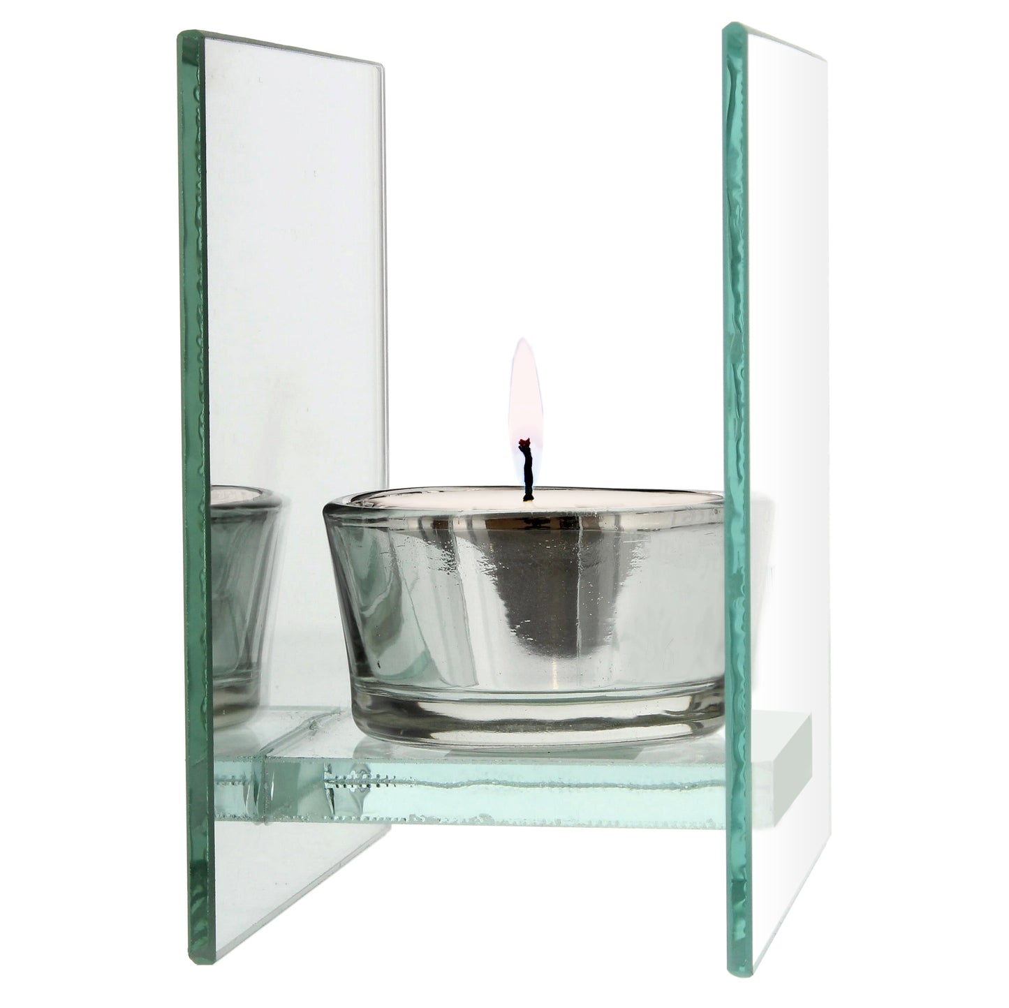 Personalised Mirrored Glass Tea Light Holder