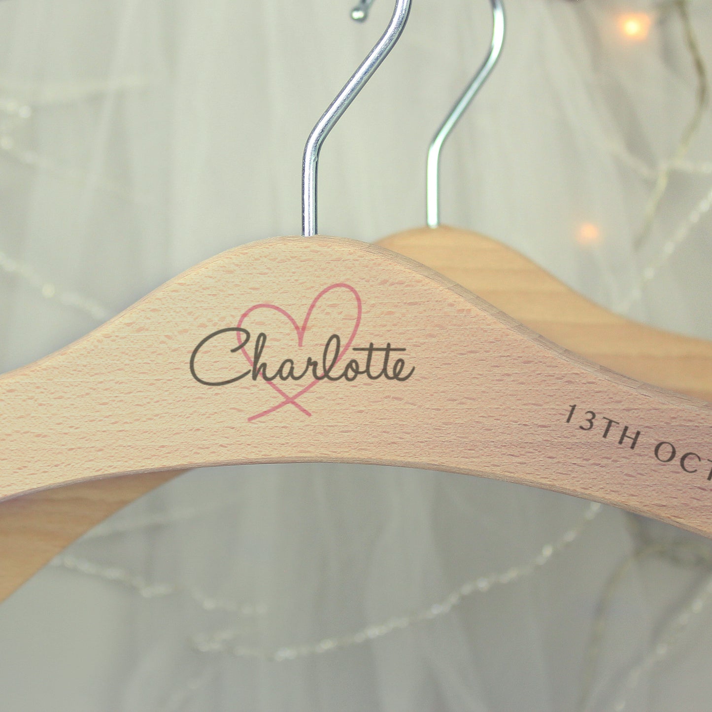 Personalised Wooden Heart Hanger