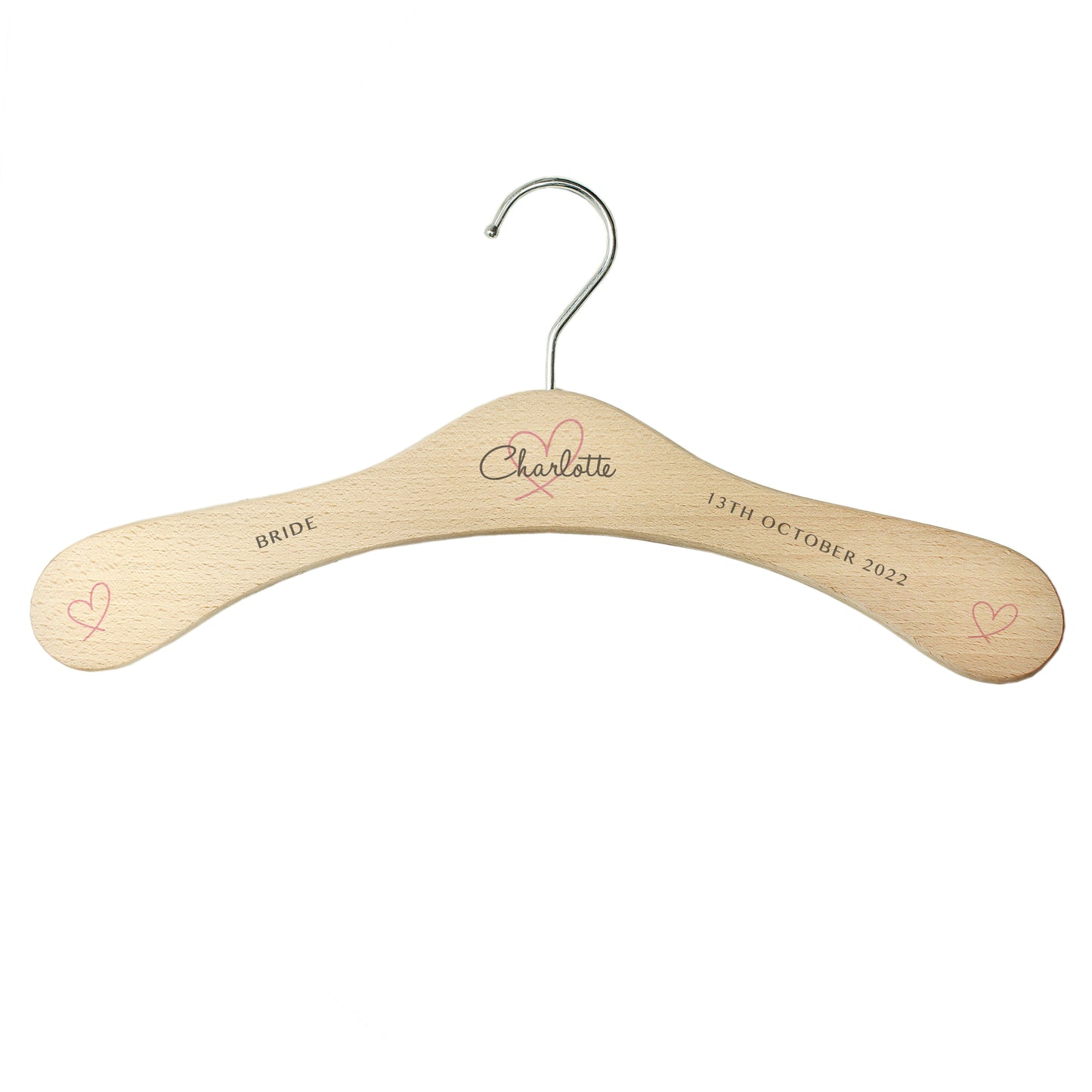 Personalised Wooden Heart Hanger