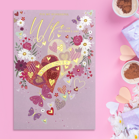 Wife Mother's Day Card - With Love