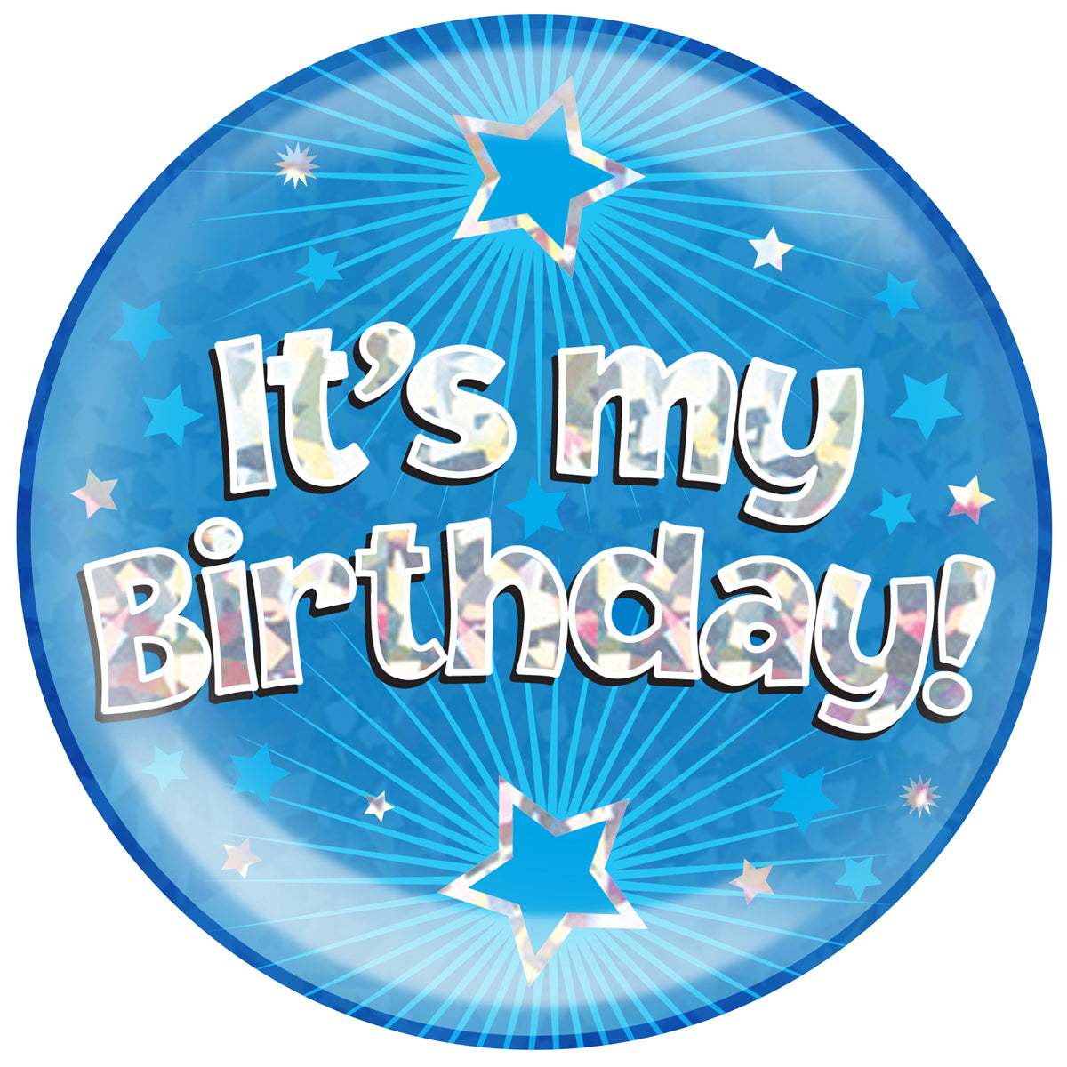 Birthday Mega Badge - It's My Birthday Blue