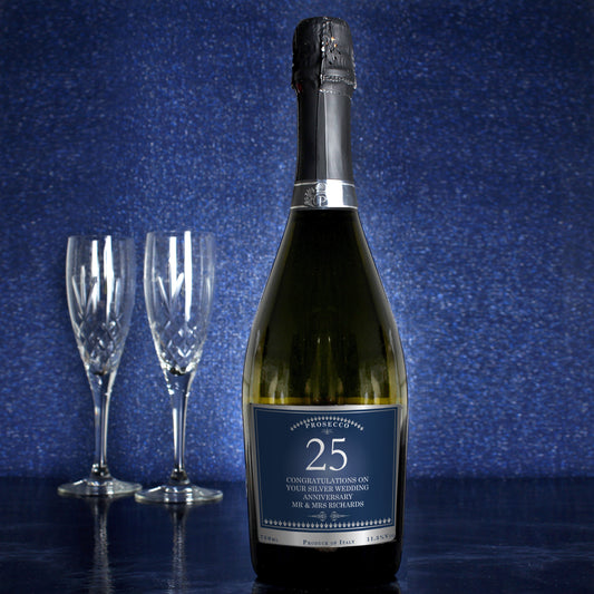 Anniversary - Personalised Bottle of Prosecco