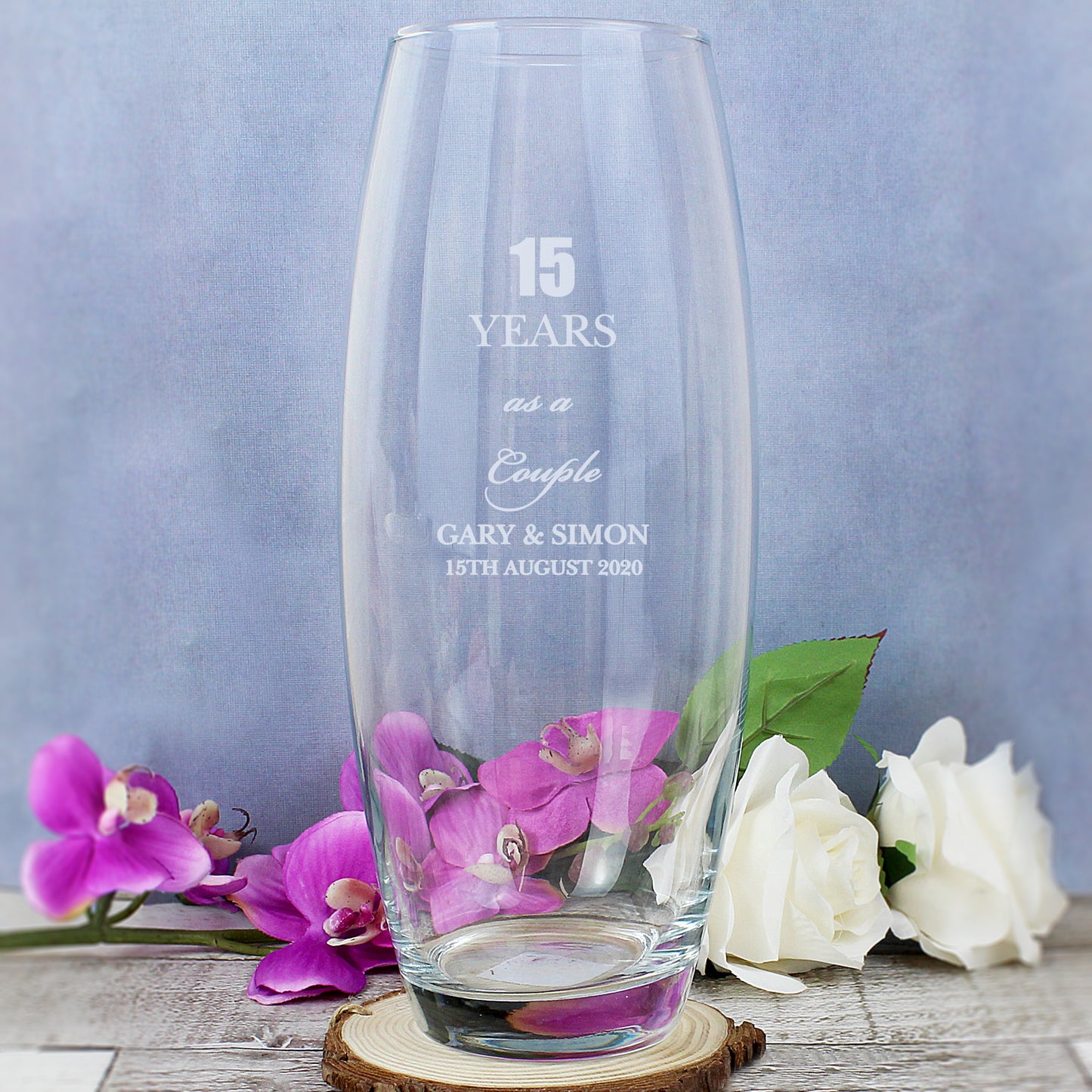 Anniversary Gift - Personalised Bullet Vase